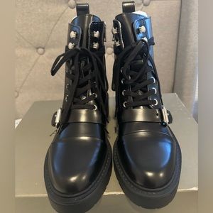 All saint black combat boots